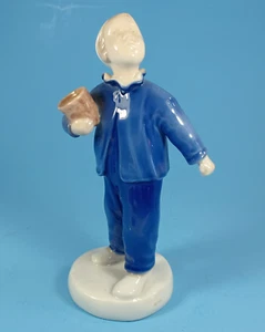 Bing and Grondahl Porcelain Young Boy "Who Is Calling" Figurine #2251. - Picture 1 of 17
