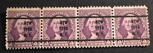 4 - 1932 US Stamps Sc #720 - 3 Cent Precancel - N.Y., NY - Used - Picture 1 of 2