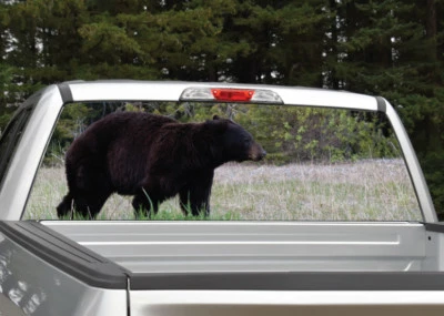 Black Bear Walking Hunting Rear Window Decal Graphic Truck SUV - Изображение 1 из 3