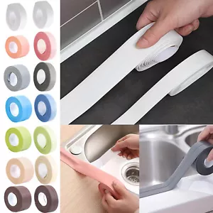Bath Kitchen Caulk Tape Sealant Strip PVC Self Adhesive Tub Wall Sealing Protect - Picture 1 of 24