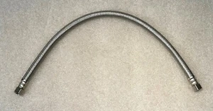 3/8 Zoll x 3/8 Zoll x 20 Zoll Flexible Geflochtene Edelstahl Verlängerung Zuleitung ~ Neu ohne Etikett - Bild 1 von 2