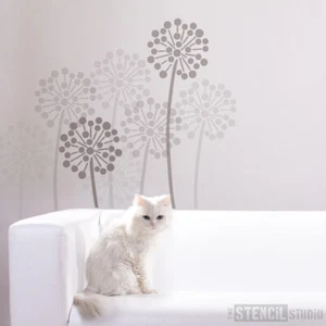 Allium Flower Reusable Wall/Furniture STENCIL Home Decorating Painting 10003 - Picture 1 of 21