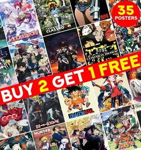 Top Classic Greatest Anime Series Poster Movie TV Show Print Art Gift Room Wall - Picture 1 of 39