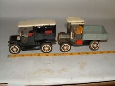 * 1950s60s Pair Of Tin Toy Friction 6/6 1/2" Long Toy Trucks !