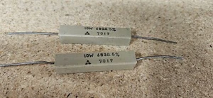 390ohm 10w / CEMENT RESISTOR / 4 PIECES / NOS / (qzty) - Picture 1 of 1