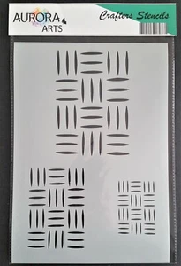 Stencil by Aurora Arts A4 Steel Chequer Plate 190mic Mylar craft stencil 232 - Picture 1 of 4