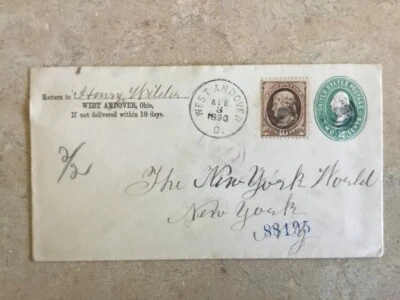 Scott #150 10-cents National printing, on #U311. - Image 1 of 2