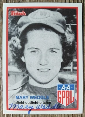 10717 Mary Weddle Baseball Aagpbl Card 1995 Autogramm - Bild 1 von 3