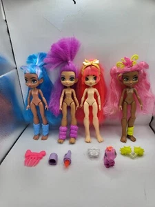 Cave Club Doll Lot of 4Dolls, Pet,  & Accessories - Picture 1 of 10