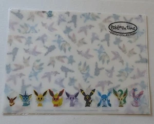 new Pokemon Center Japan 2015 Pokemon Time A4 clear folder Eeveelution eevee - Picture 1 of 5
