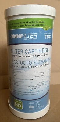 OMNIFilter Model TO8 Filter Cartridge Whole House Radial Flow Carbon  BF7 & BF35 - Image 1 of 4
