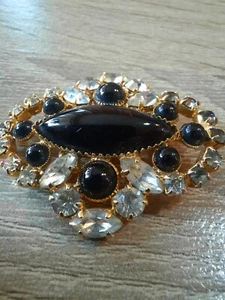 Vintage Brooch Czech Rhinestones ussr1970 - Picture 1 of 7