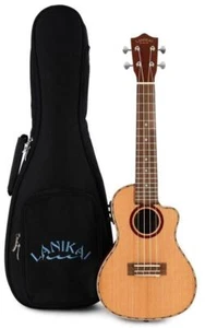 Lanikai CDST-CEC Akustik Elektrisch Massiv Zedern Top Cutaway Ukulele mit Gigbag - Bild 1 von 12