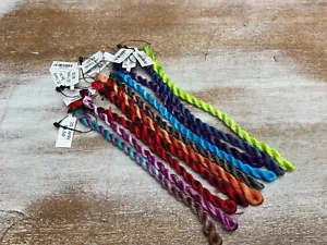Tuscan Rose hand dyed Perle cotton thread SIZE 12 -10 skeins 20 yards each Lot A - Picture 1 of 3