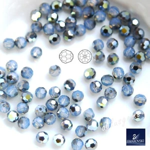 60pcs 4mm White Opal Star Shine #5000 Swarovski Crystal Faceted Round Beads - Picture 1 of 2