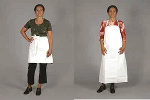 Arbeitsschürze Bäckerschürze mit oder ohne Brustlatz - Bild 1 von 5