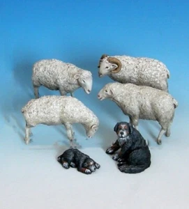 1/35 Maßstab Harz Tier Serie Schafe und Hunde Modellbausatz unbemalt - Bild 1 von 1