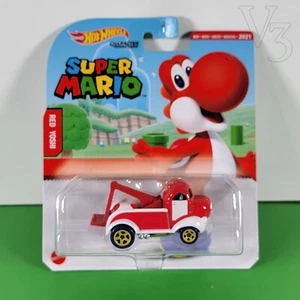 Hot Wheels Super Mario Character Car - RED YOSHI | Die-Cast | 2020 Mattel - Picture 1 of 7