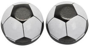 Trik Topz Bicycle Valve Caps (pair) - SOCCER BALL - Picture 1 of 1