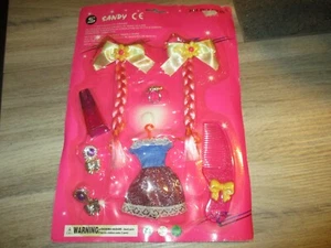 NEUF! SET BEAUTE "JOLIE LISON : SANDY" Barrettes meches Boucles d'oreilles Bague - Bild 1 von 1