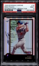 1998 Bowman Chrome International Refractor #18 Mike Piazza PSA 9 POP 8 HOF