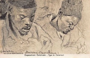 Cameroon - Types of leather workers in Maroua - Colonial Exhibition of 1931 - Picture 1 of 2