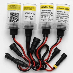 9006 and 9005 HID Bulbs Pair Set of 4 xenon bulbs 5000K No HID Ballast Included - Picture 1 of 4