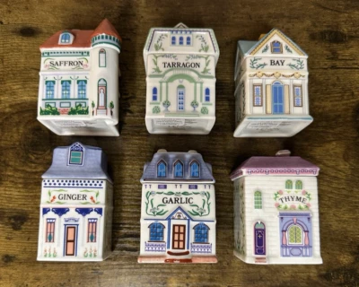 🏠NEW 2024 LENOX SPICE VILLAGE #4 - Set of 6- Spice Jar Collection READY TO SHIP