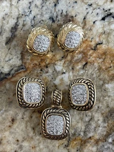 CHARMELLE OHRRINGE 2 Paar plus ein Anhänger neu nie getragen Clip Backs - Bild 1 von 4