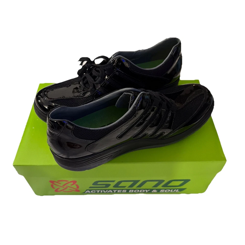 Zapatos Mephisto Sano Escape de cuero negro para mujer talla 7 hechos en Francia Foto 1 de 4