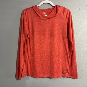 Nike Dri-Fit Herren Medium orange/rot leichter Training Hoodie Pullover - Bild 1 von 9