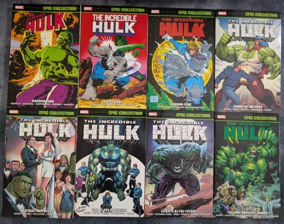 Mega Lote Marvel Hulk Epic Collection Vol 13-15,19-22 y 24 Crossroads Going Gray Foto 1 de 4