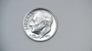 1973 P Roosevelt Dime Uncirculated BU From Mint Set Full Bands **FREE SHIPPING** - Picture 1 of 2