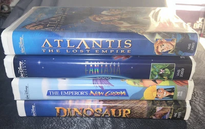 Disney Pictures Presents Lot Of 4 VHS (includes Fantasia 2000, Dinosaur…) Foto 1 de 4