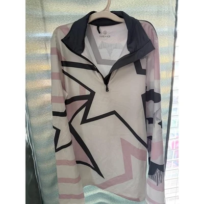 Bogner FIRE + ICE Womens Size Small Geometric Quarter Zip Ski Base Layer Top - Image 1 of 4