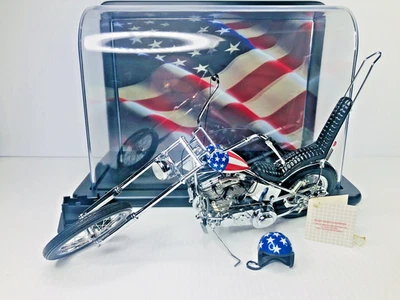 FRANKLIN MINT EASY RIDER CAPTAIN AMERICA ULTIMATE CHOPPER NIB 1:10 W/BOX + CASE - Image 1 of 4