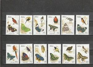 BELICE, 1990, AVES, MARIPOSAS, 12v. MNH, Mi 38 euros - Imagen 1 de 1