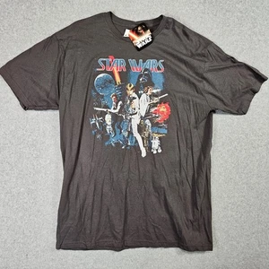 Star Wars T-Shirt Herren grau 2XL 100% Baumwolle Grafikdruck - Bild 1 von 5