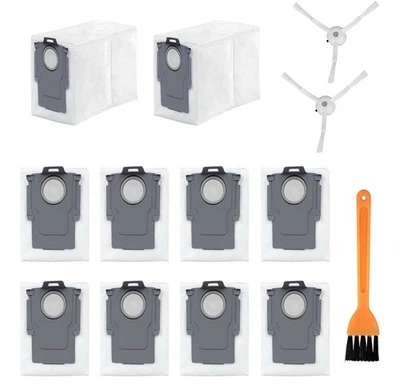Dust Bag For Roborock 10-Pack + 2 Replacement Side Brushes & Cleaning Brush - Image 1 of 4