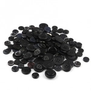 Black Mixed Buttons / Assorted Sizes / Sewing Buttons / Grab Bag / Button Collec - Picture 1 of 14
