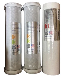 Water Filter Set APEC Stages 1-3 for Under Sink Reverse Osmosis System - Picture 1 of 2