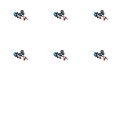 Paquete de 6 inyectores de combustible Mopar 5281427AA para Chrysler Dodge Jeep Ram 200 11-25 Foto 1 de 4