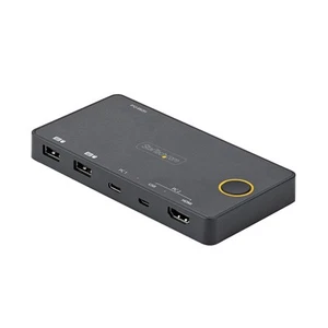 StarTech.com 2 Port Hybrid USB-A + HDMI & USB-C KVM Switch - Single 4K 60Hz HDMI - Bild 1 von 6