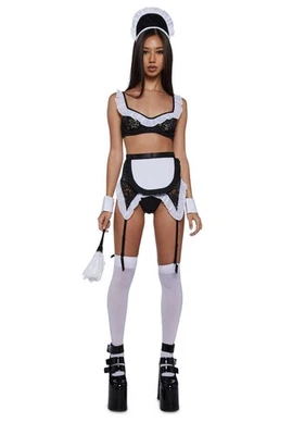 Dolls Kill Sexy Bralette and Skirt French Maid Costume NWT - Image 1 of 3