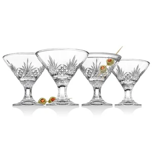 Godinger Martini Glasses, Cocktail Glass - Dublin Collection, Set of 4, 5 oz - Picture 1 of 2