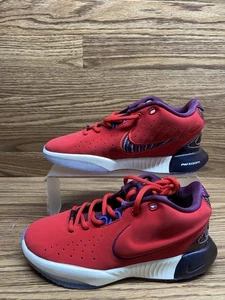 New Nike FN4305-600 Youth Boys Lebron XXI SE (GS) Sneakers Size 5.5Y Red - Picture 1 of 13