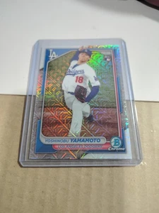 2024 Bowman - Yoshinobu Yamamoto #36 Chrome Mojo Refractor (RC) - Picture 1 of 2