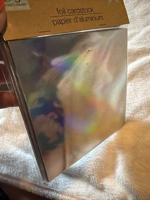 Crafter's Square Foil Cardstock Silver Shiny 8 Sheets - 6" X 6" New - Image 1 of 3