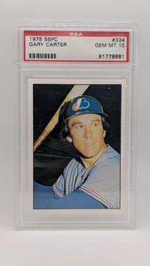 1975 GARY CARTER SSPC #334 PSA 10 GEM MINT MONTREAL EXPOS HOF - Picture 1 of 2