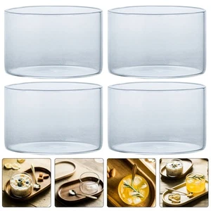 4Pcs Oven Ice Cream Small Bowl Pudding Baking Molds Home Kitchen - Picture 1 of 12